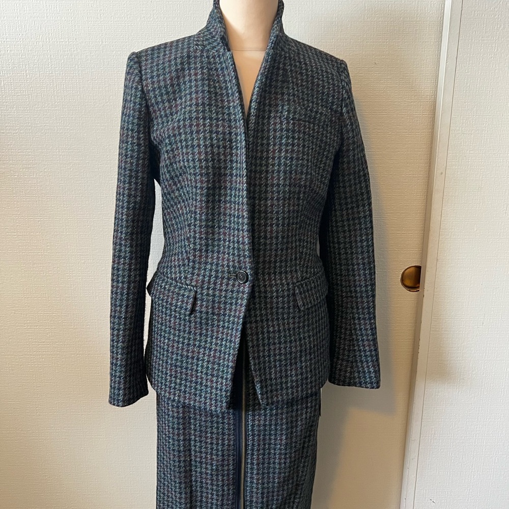 J.Crew Two Piece Houndstooth Wool Skirt Set  Sz 4
